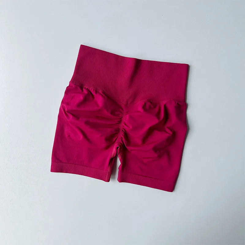 Lifting Sports Shorts Women High Waist and Waist Tightening Slimming Running Hip Speed Drying Three Point Tight Pants