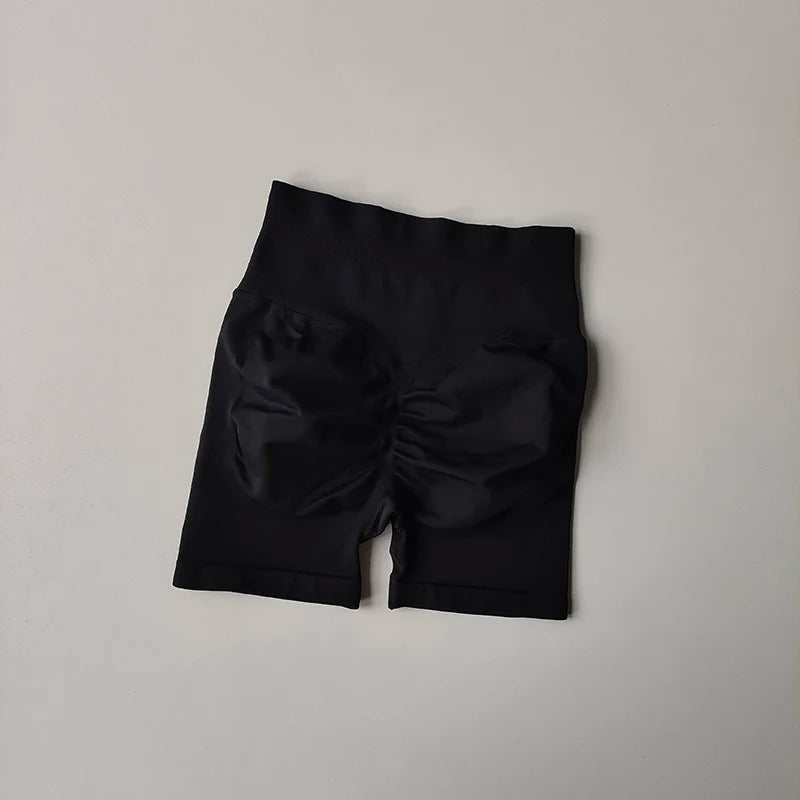 Lifting Sports Shorts Women High Waist and Waist Tightening Slimming Running Hip Speed Drying Three Point Tight Pants