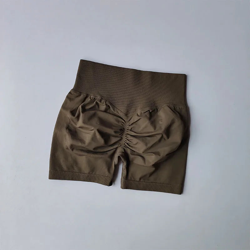 Lifting Sports Shorts Women High Waist and Waist Tightening Slimming Running Hip Speed Drying Three Point Tight Pants